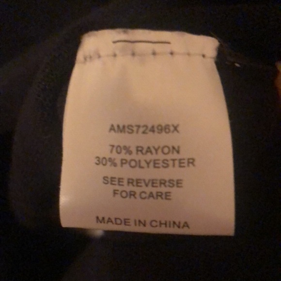 Alison Andrews rayon ruched 1x black dress 3/4 bell lace sleeve - Picture 11 of 11